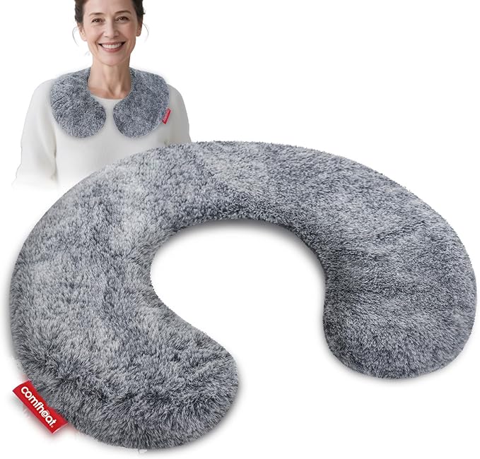 Lavender Microwave Neck Pillow, Heatable/Chillable Microwaveable Heated Neck Wraps for Pain Aromatherapy with Removable Washable Cover, Great for Relaxation and Pain Relief