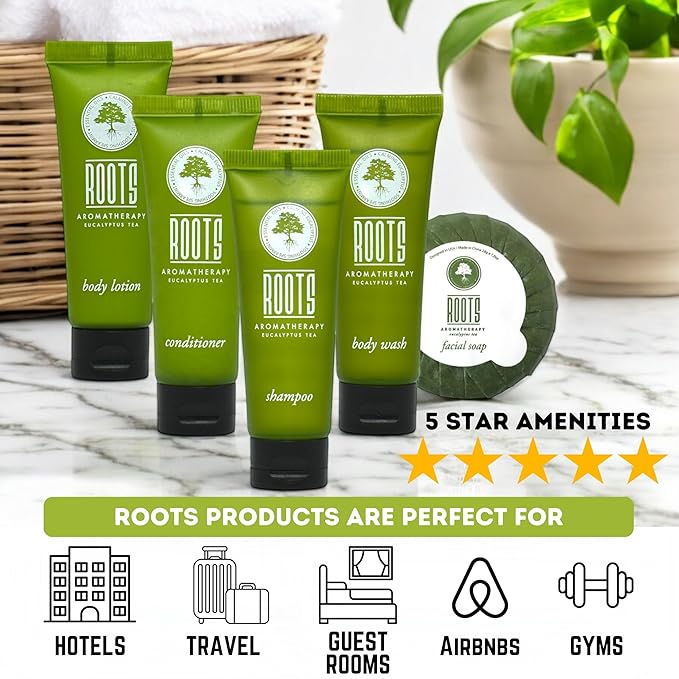 150 Piece Hotel Toiletries Bulk Set for Airbnb Hosts, Travel Size Shampoo Conditioner Body Wash Lotion & Bar Soap, Guest Bathroom Essentials
