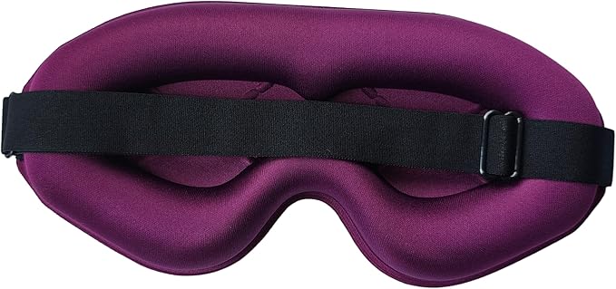 Sleep Mask for Side Sleeper, Light Blocking 3D Contoured Eye Mask, Zero Pressure Night Blindfold for Women & Men, Adjustable Strap, Soft Breathable Eye Cover