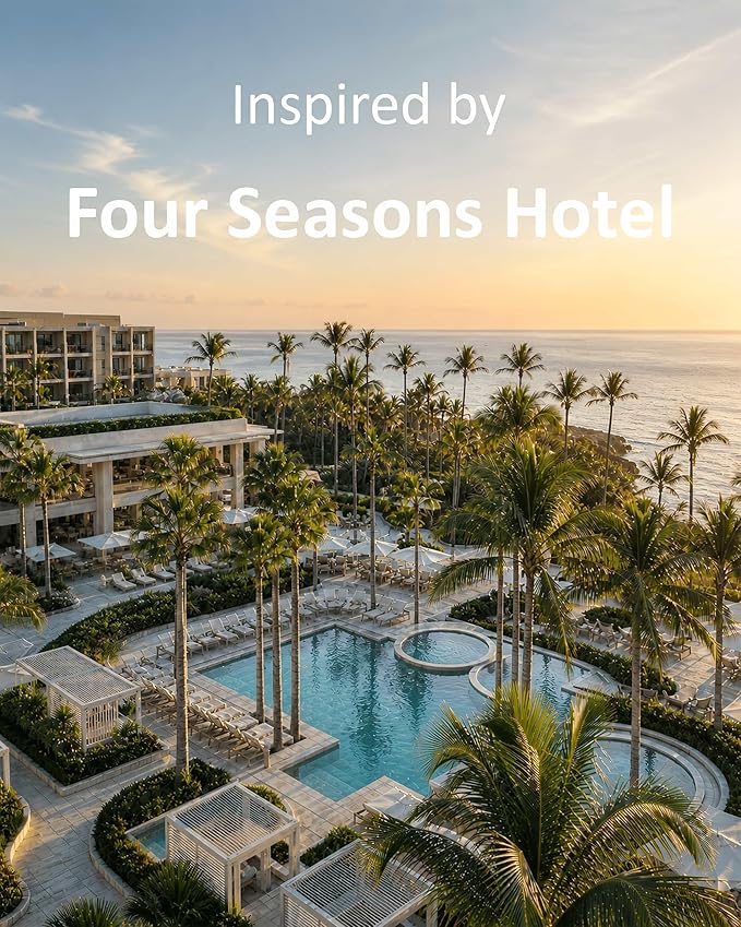 Hotel Diffuser Oil Inspired by Four Seasons Hotel – Fragrance & Essential Oil Blend for Waterless & Cold Air Diffusers – Citrus, Rose, Cedar – Long-Lasting Aroma – Aromatherapy – 4 Fl Oz Glass Bottle