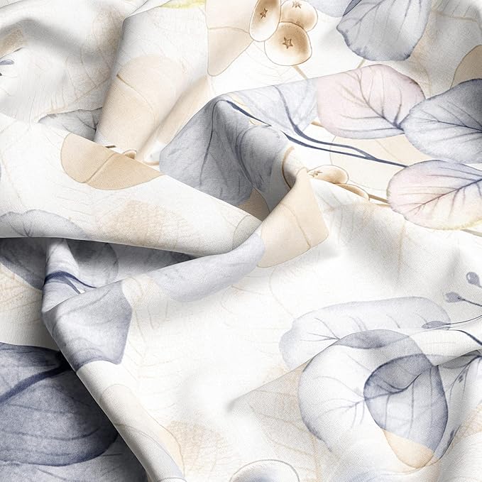 YIYEA Pillow Cases Queen Size Set of 2, Ultra Soft Double Brushed Microfiber Pillowcases Queen, Floral Bed Pillow Covers, Fade Resistant, Easy Slip-On (20"x30")