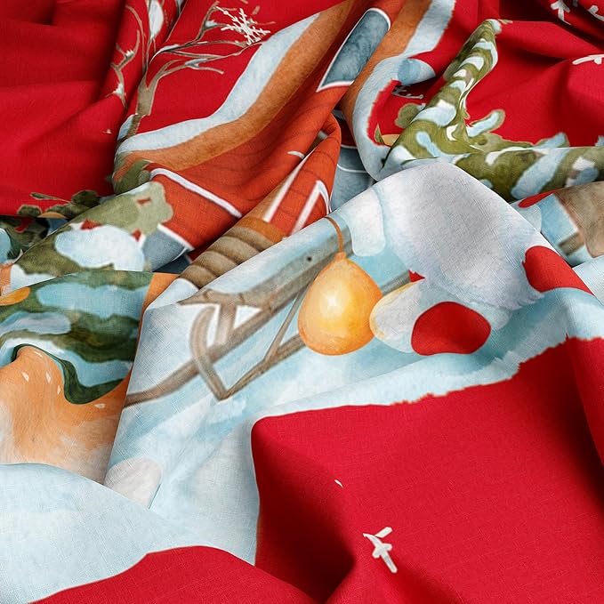 YIYEA Christmas Pillow Cases Queen Size Set of 2, Ultra Soft Double Brushed Microfiber Pillowcases Queen, Christmas Bed Pillow Covers, Fade Resistant, Easy Slip-On (20"x30")