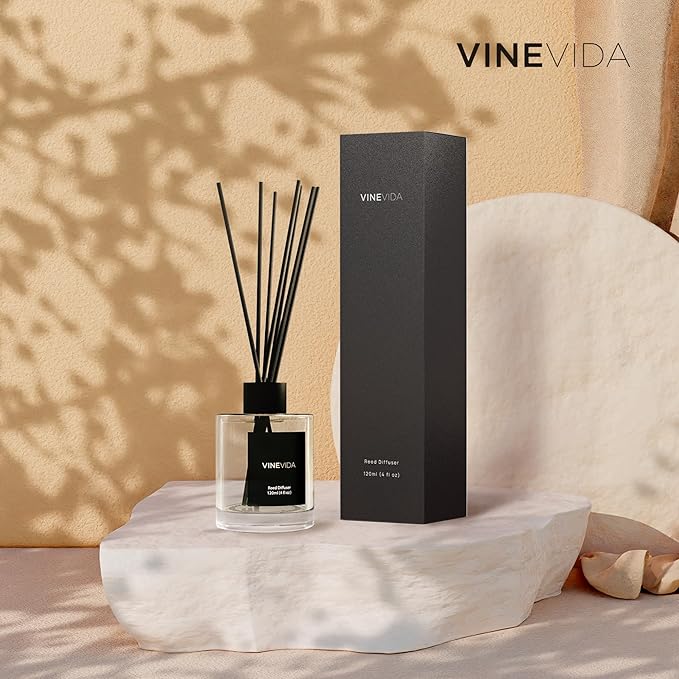 VINEVIDA Prime Reed Diffuser for Home & Bathroom | Long-Lasting Scent Sticks Set | Oil Stick Diffuser | Bathroom Scent - Room Fragrance No. 3600 - Inspired by: Aventus