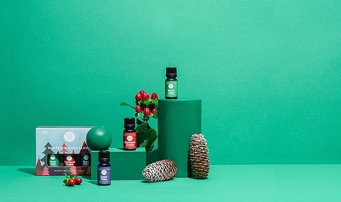 Woolzies Winter Wonderland Holiday Essential Oil Set of 3 | Includes Christmas Cookie, Sugar Plum & Merry Mint 10ML