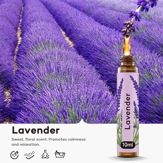 Umisleep High-Potency Essential Oils Set for Better Sleep & Relaxation - Lavender, Sweet Orange, Ylang-Ylang - Long-Lasting Essential Oils for Diffusers, Aromatherapy, Humidifiers - 3 x 10 ml Gift Set