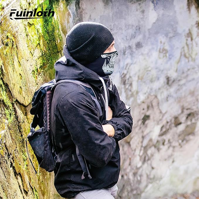 Fuinloth Balaclava Ski Mask, Motorcycle Summer Thin Cooling UV Protection Neck Gaiter for Men/Women