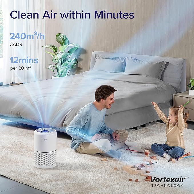 LEVOIT Air Purifiers for Home Bedroom, Smart WiFi, Auto Mode, Covers Up to 1095 Ft² ft & Dual 150 Humidifiers for Bedroom Large Room, 3L Cool Mist Top Fill Essential Oil Diffuser