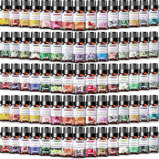 84 Pcs Essential Oil Set for Diffuser 10ml Each Fragrance Oil for Candle Making, Soap Making, Aromatherapy, Humidifiers (Classic)