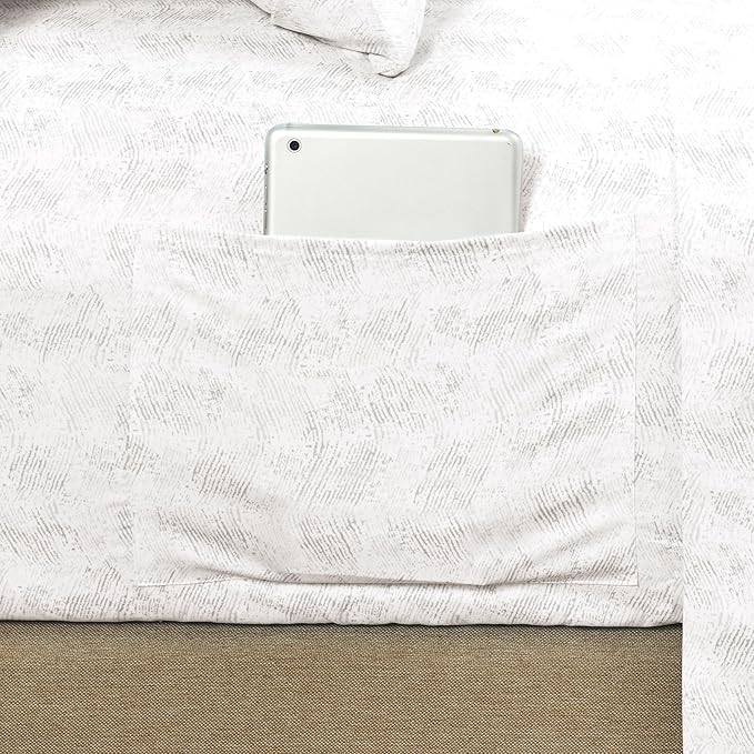 Elegant Comfort Softest and Coziest 6-Piece Sheet Set - 1500 Premium Hotel Quality Microfiber - Deep Pocket, Wrinkle Resistant 6-Piece Wave Pattern Bed Sheet Set, Full, Wave Beige