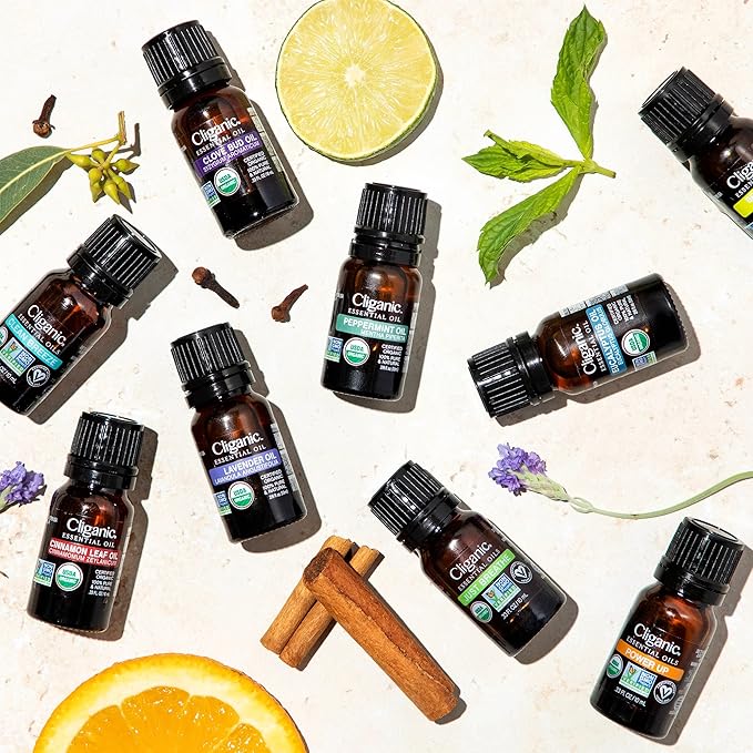 Cliganic Organic Pink Grapefruit Essential Oil, 100% Pure Natural, for Aromatherapy | Non-GMO Verified