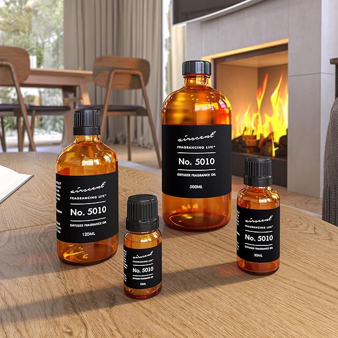 AirScent No. 5010 Perfume Dupe Diffuser Oil Inspired by T. Fords Cherry Perfume - Black Cherry Vanilla & Cherry Liqueur - 10 mL Fragrance Oil for Ultrasonic and Waterless Diffusers and Crafting