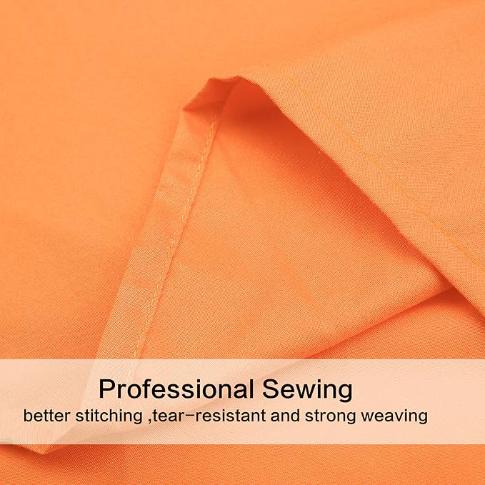 Best Season Bed Sheets Set Extra Soft - 1 Flat Sheet,1 Fitted Sheet and 1 Pillow Cases,Luxury Bedding Set,Deep Pockets,Wrinkle,Fade Resistant - Hypoallergenic- 3 Piece (Twin,Orange)