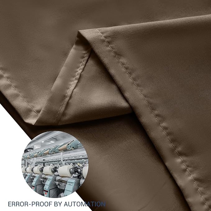 Pillowcases Queen 4 Pack, 20x30 Pillow Cases with Envelope Closure, Soft Plain Brushed Microfiber Covers Breathable Wrinkle-Resistant, Brown
