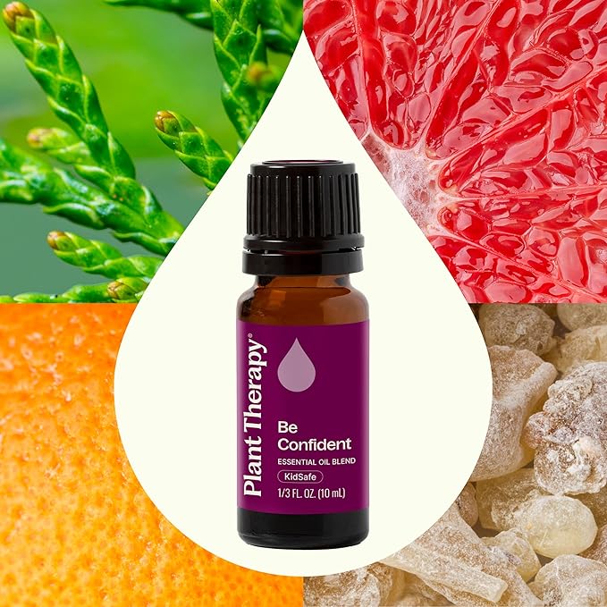 Plant Therapy Be Confident Essential Oil Blend 10 mL (1/3 oz) 100% Pure Essential Oils, Undiluted, Great for Diffusing or DIYs, Boost Confidence
