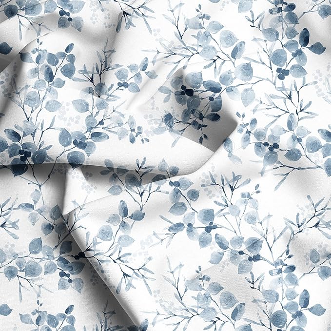 YIYEA Pillow Cases Queen Size Set of 2, Ultra Soft Double Brushed Microfiber Pillowcases Queen, Floral Bed Pillow Covers, Fade Resistant, Easy Slip-On (20"x30")