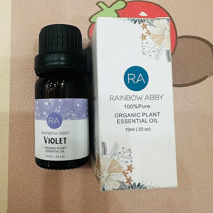 2-Pack Violet Essential Oil 100% Pure Oganic Plant Natrual Flower Essential Oil for Diffuser Message Skin Care - 10ML