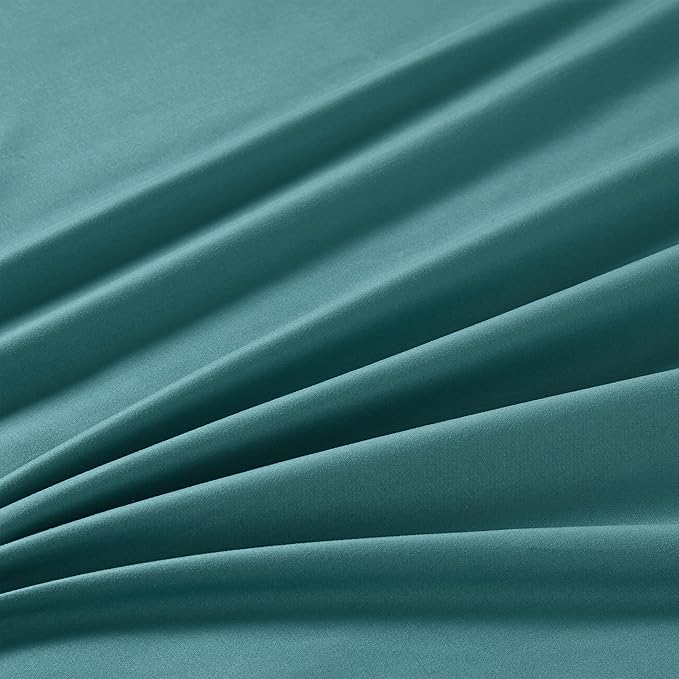 Manyshofu Extra Deep Pocket Twin Sheets Set - Hotel Luxury 1800 Thread Count Sheets & Pillowcases - Kids Bedding Set up to 24" Mattress - Teal Bed Sheets 18-24 Inch Deep Pockets - 3 Piece