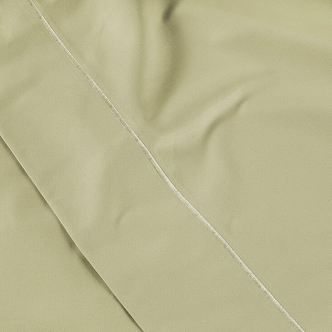 Pillow Case Covers King, Set of 2, 100% Egyptian Cotton Sateen, Soft Cool & Smooth Pillow Cases - Seafoam