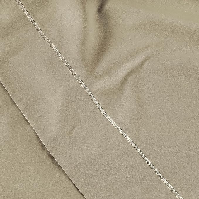 LANE LINEN Pillow Case Covers King Set of 2 100% Egyptian Cotton Sateen Soft Cool & Smooth Cases - Linen