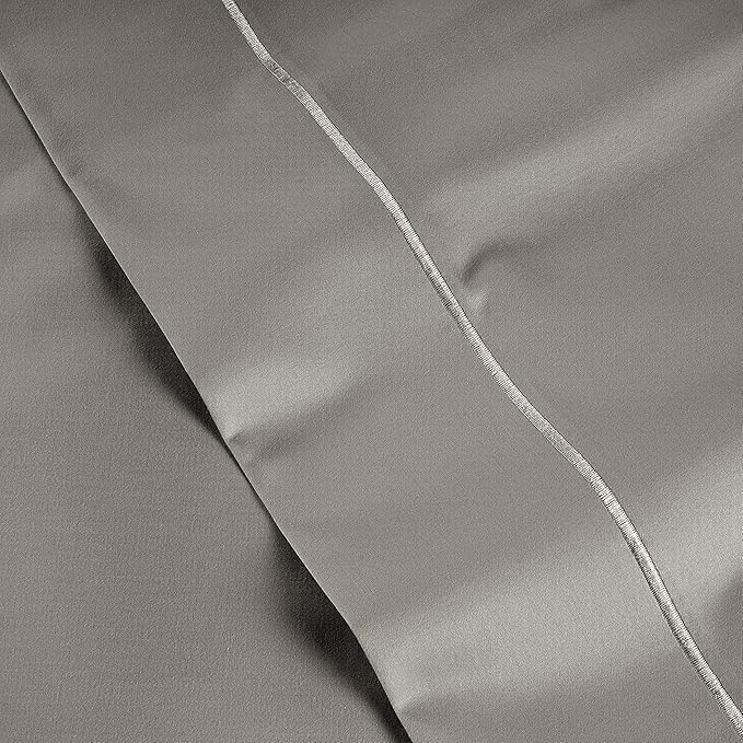 LANE LINEN Pillows Queen Size Set of 2 Soft 100% Egyptian Cotton Cool & Smooth Pillow Cases - Charcoal