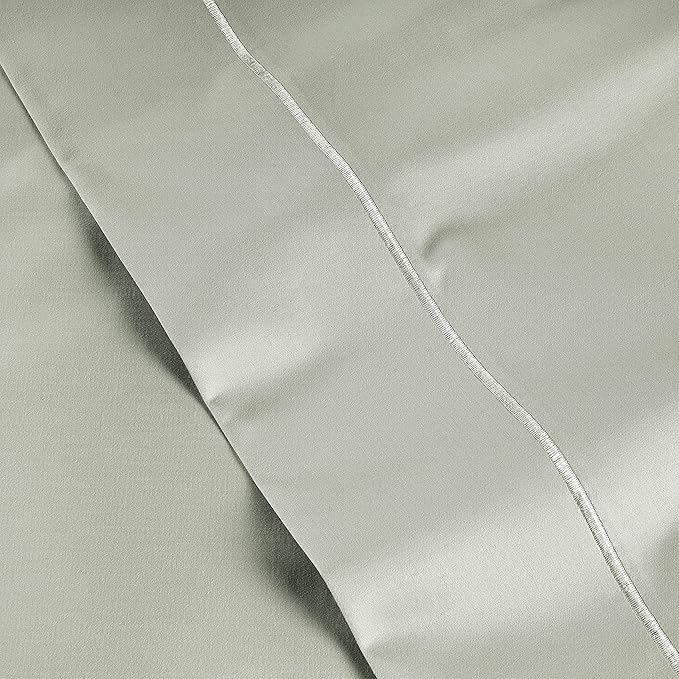 LANE LINEN Pillows Standard Size Set of 2 Soft 100% Egyptian Cotton Sateen Cool & Smooth Pillowcases Queen - Mineral