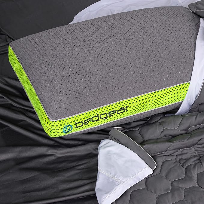 Bedgear Multi-Position Performance Pillow – Medium Hypoallergenic Pillow with React Blend Fill for Back, Stomach, and Side Sleepers – Temperature-Regulating with Airflow Technology